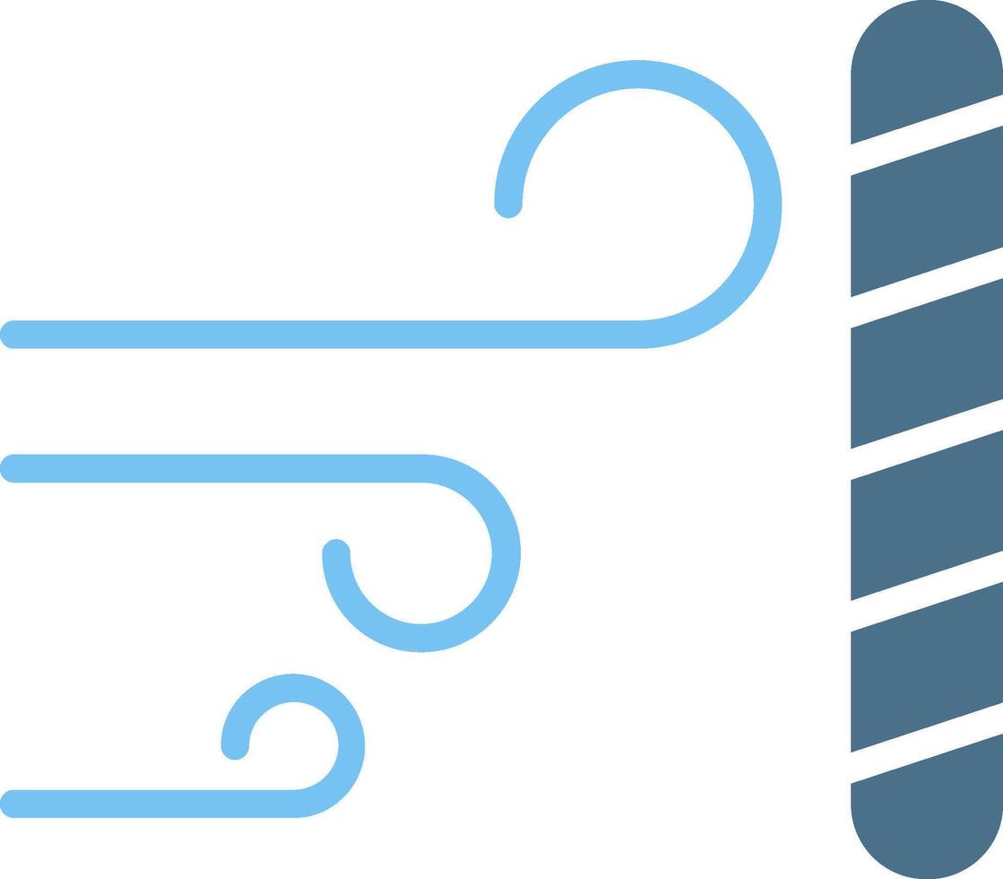 Wind Proof Glyph Two Color Icon Design vector