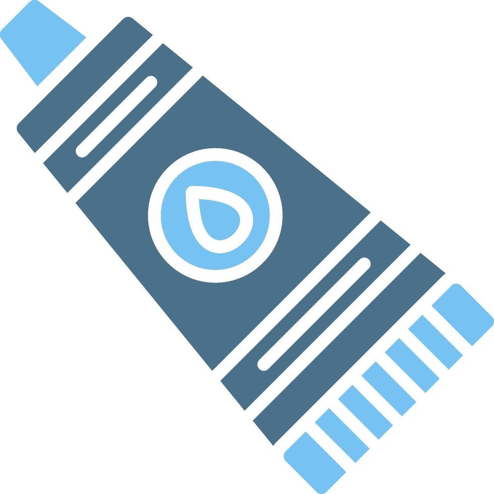 Paint Tube Glyph Two Color Icon Design vector