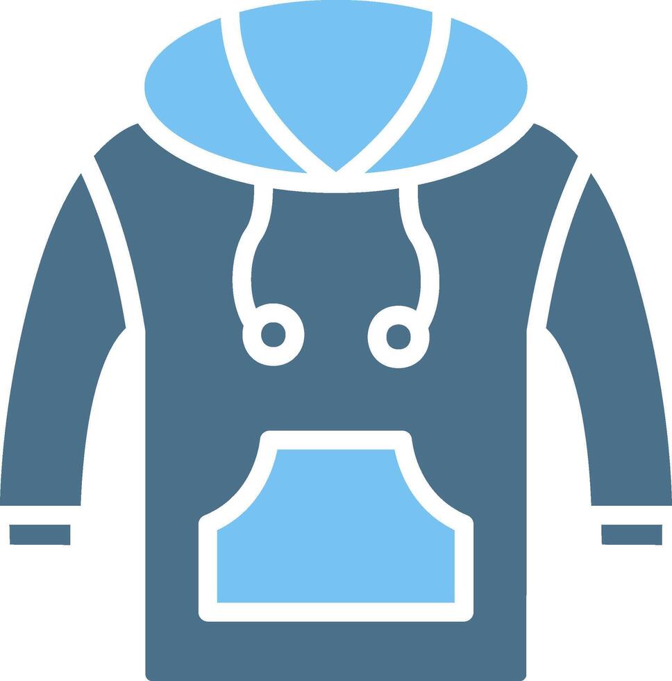 Sweatshirt Glyph Two Color Icon Design vector