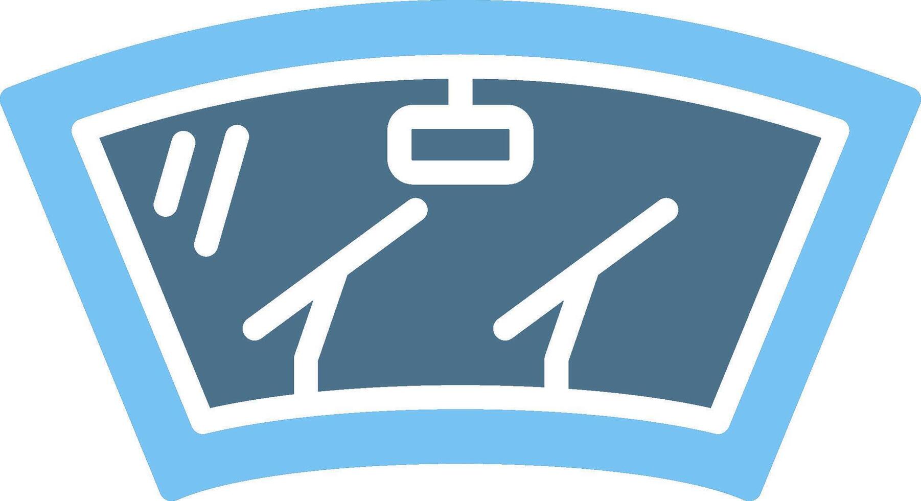 Wiper Glyph Two Color Icon Design vector