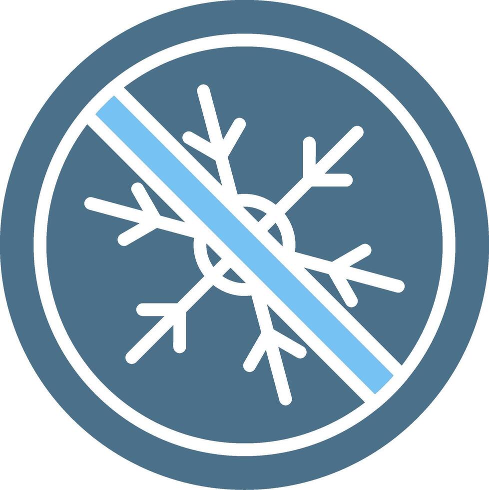 Snow Glyph Two Color Icon Design vector