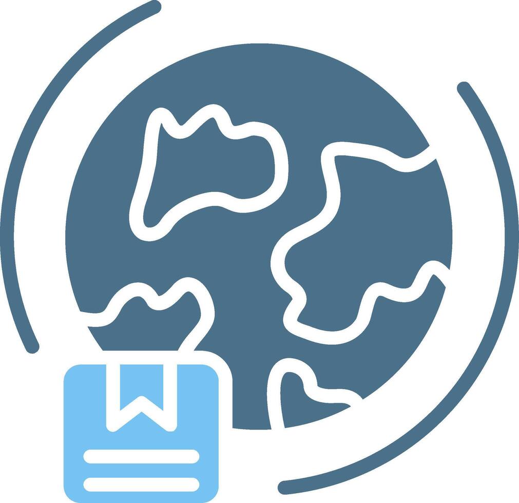 Export Glyph Two Color Icon Design vector