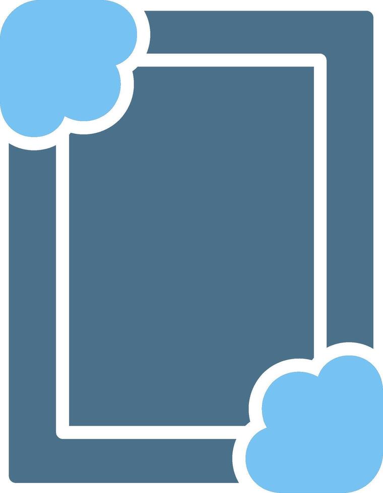Frame Glyph Two Color Icon Design vector