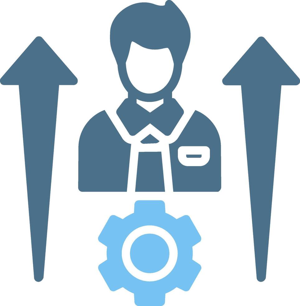 Personal Development Glyph Two Color Icon Design vector