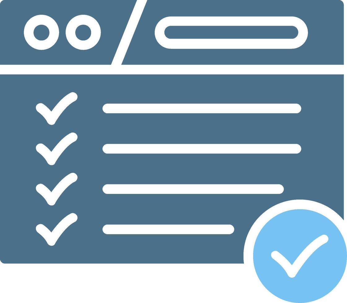 Web Browser Glyph Two Color Icon Design vector