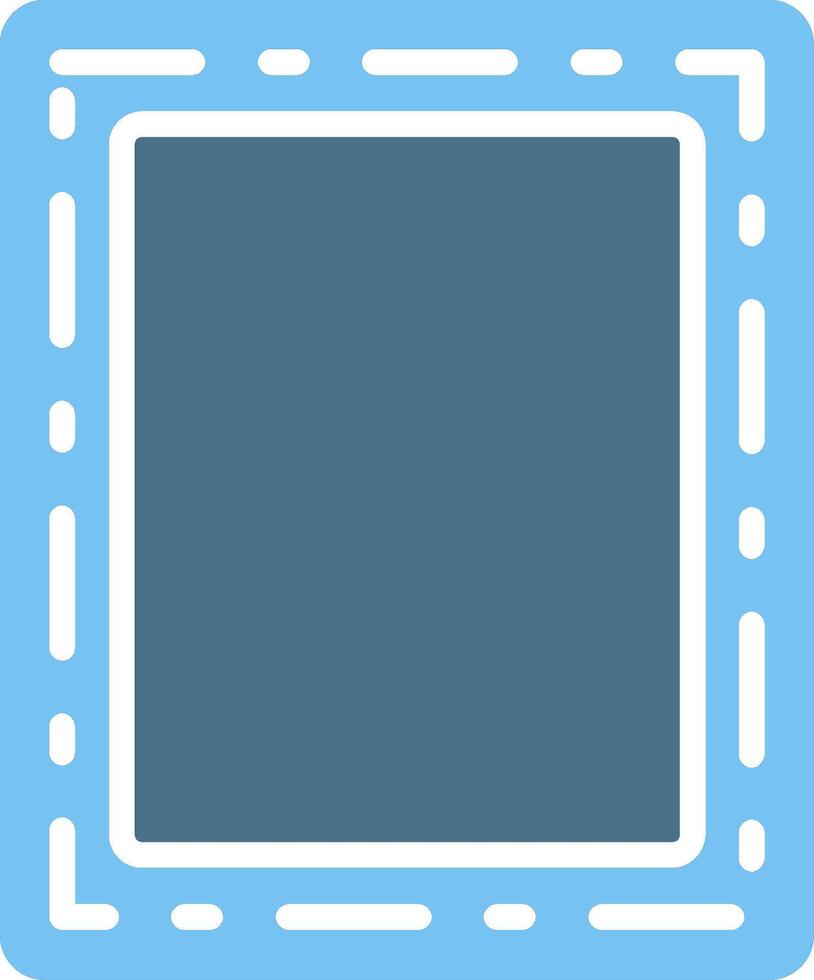 Frame Glyph Two Color Icon Design vector