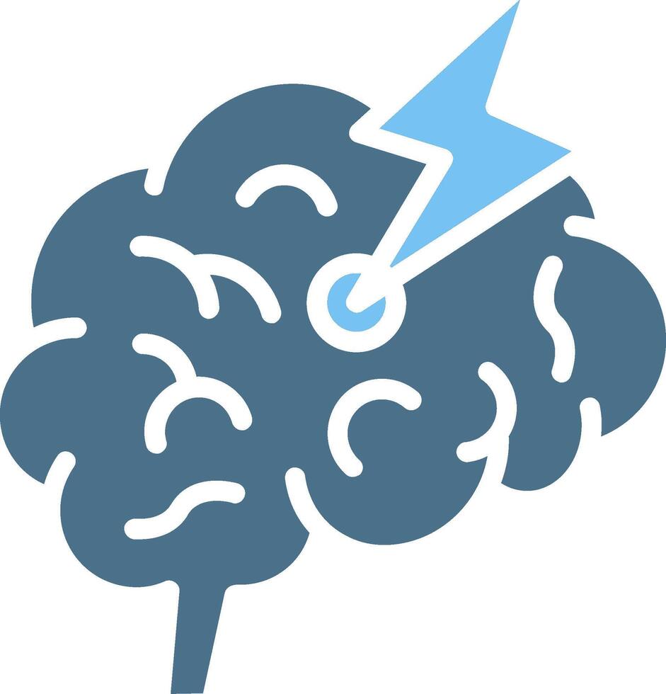 Stroke Glyph Two Color Icon Design vector