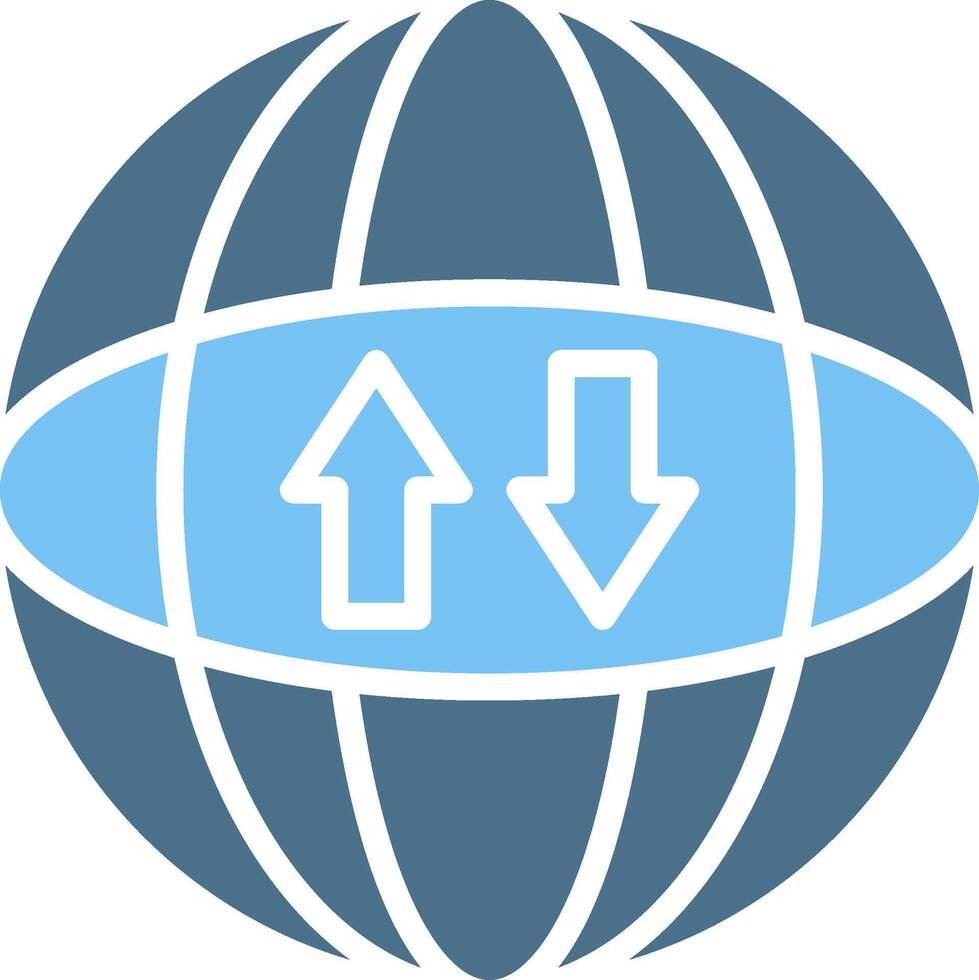 Global OnGlyph Two Color Glyph Two Color Icon Design vector
