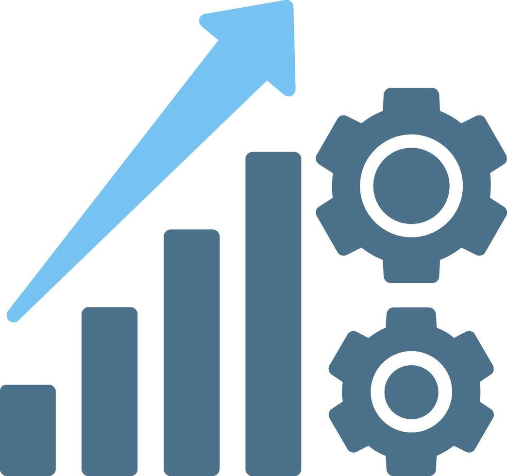 Career Management Glyph Two Color Icon Design vector