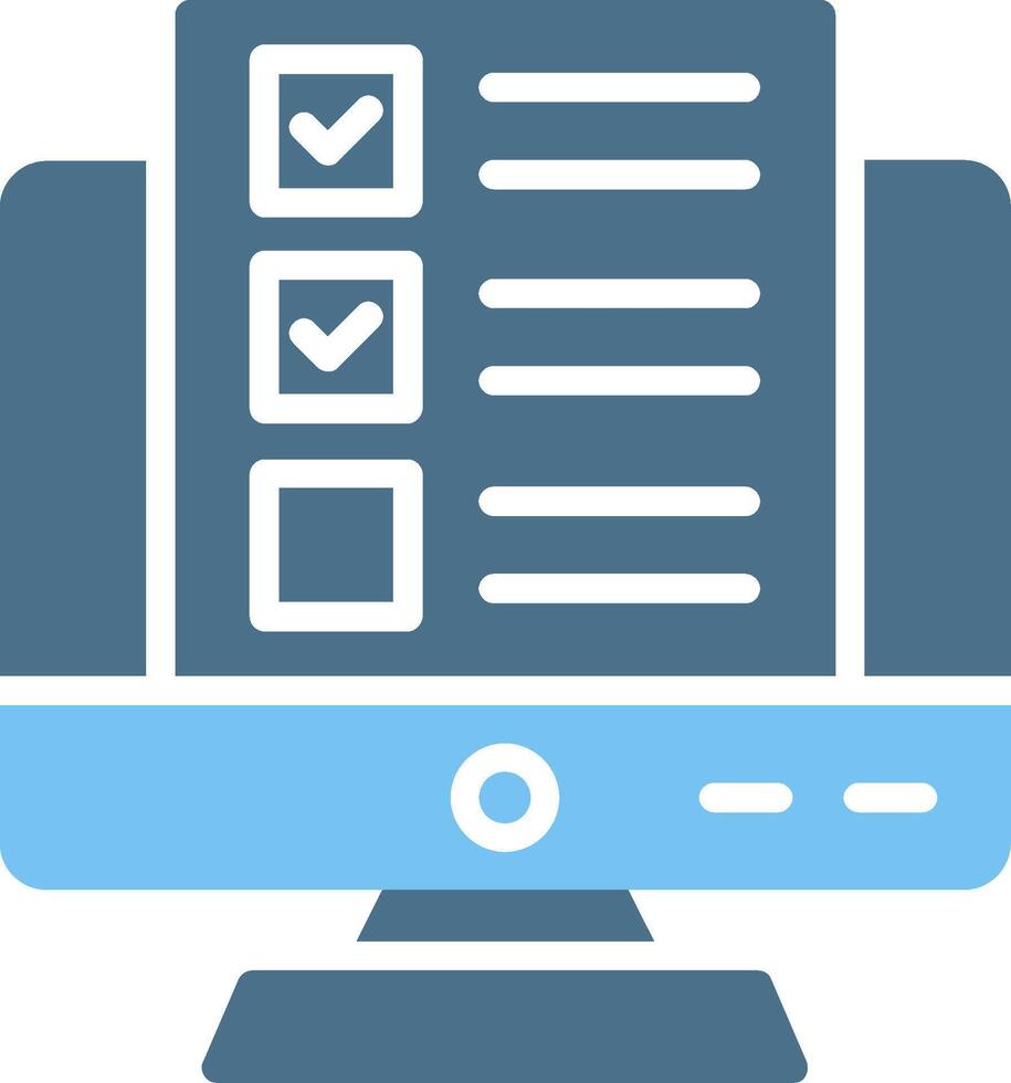 OnGlyph Two Color Test Glyph Two Color Icon Design vector
