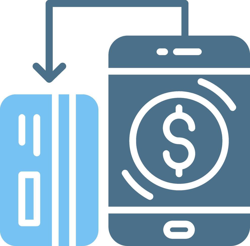 OnGlyph Two Color Payment Glyph Two Color Icon Design vector