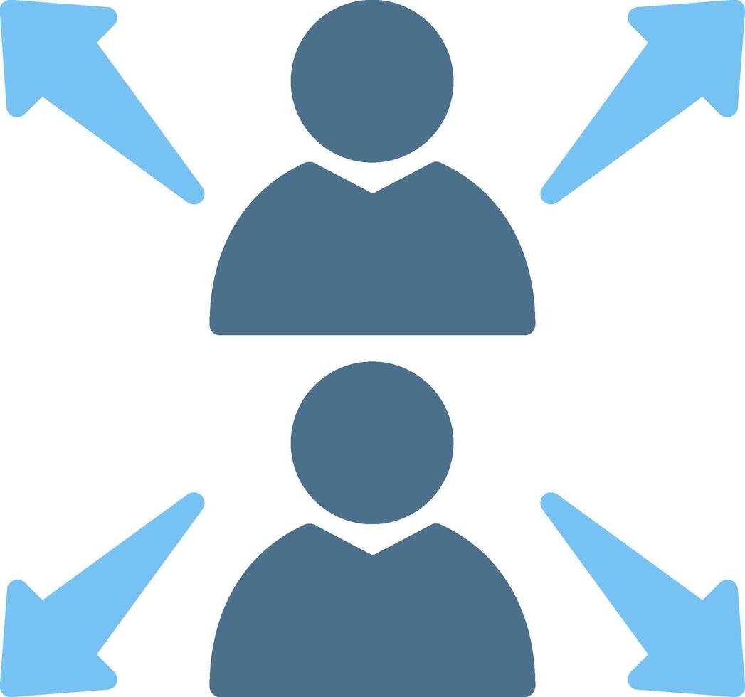 Team Capacity Glyph Two Color Icon Design vector