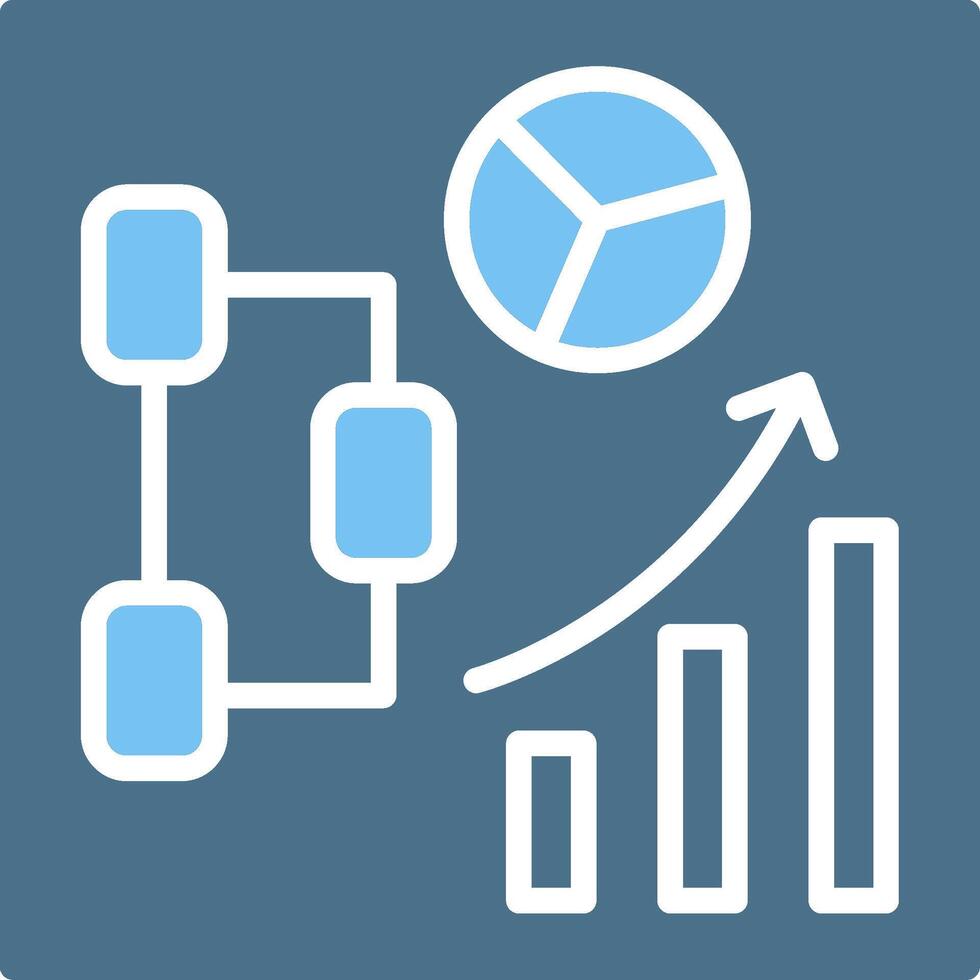 Diagram Glyph Two Color Icon Design vector