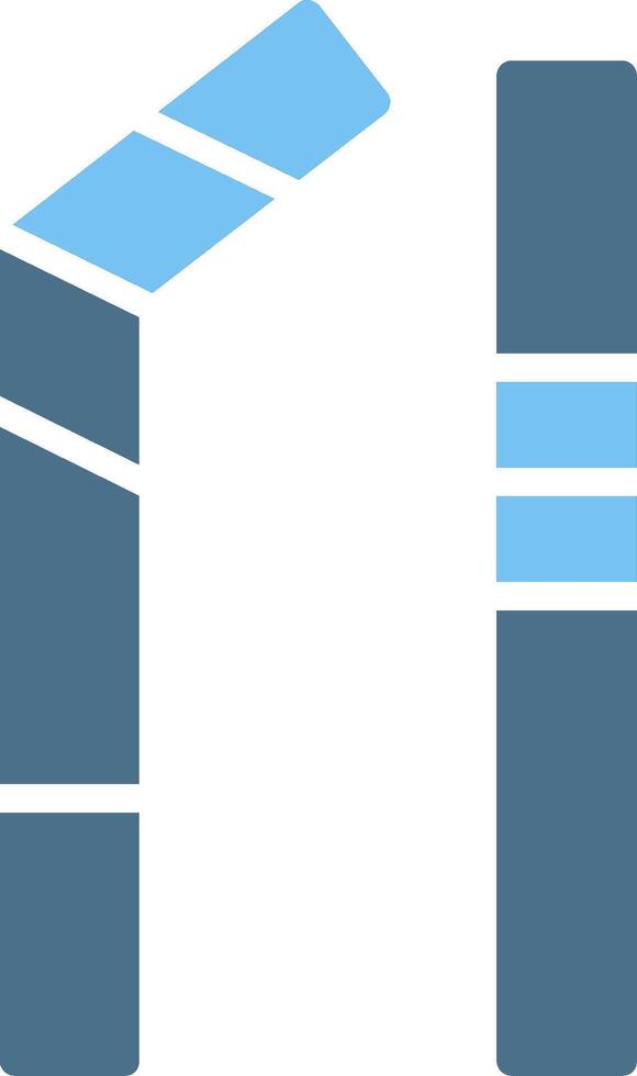Reusable Glyph Two Color Icon Design vector