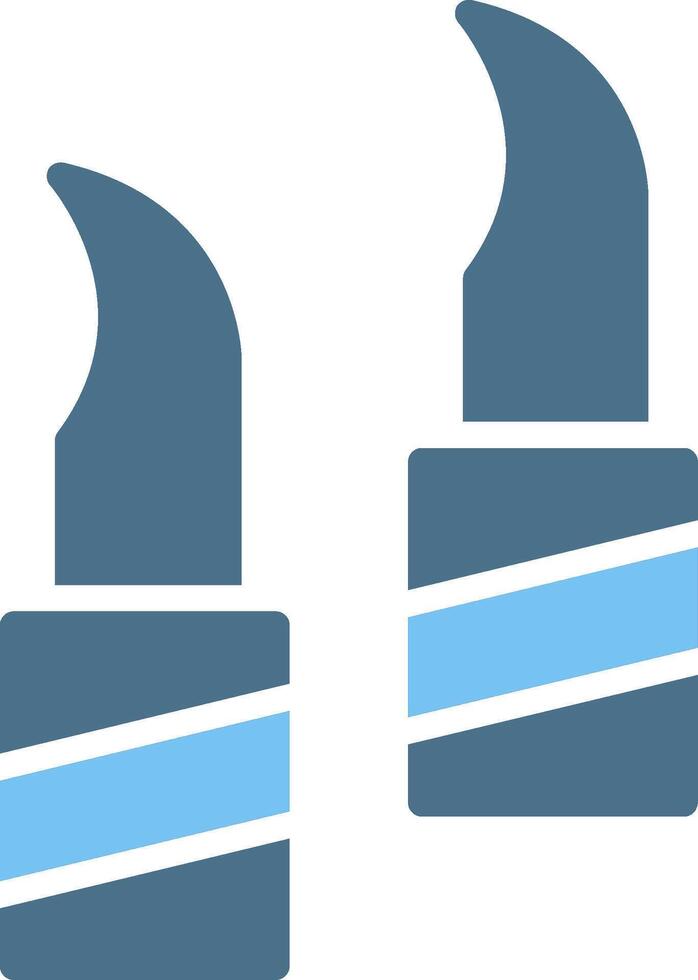 Nekode Glyph Two Color Icon Design vector