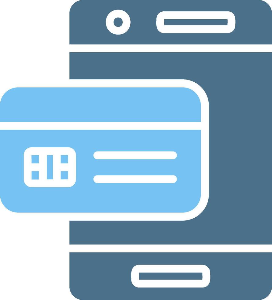 Payment Glyph Two Color Icon Design vector