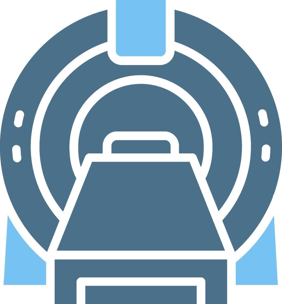 Mri Glyph Two Color Icon Design vector
