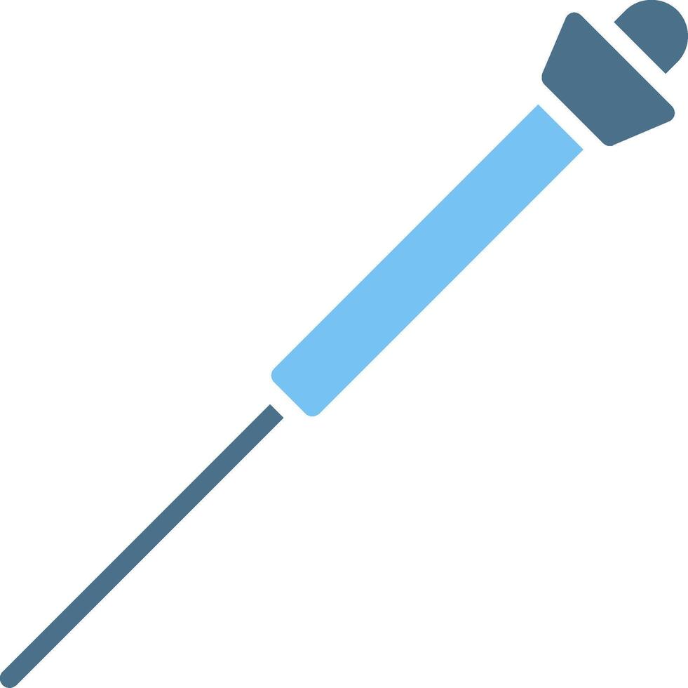 Needle Glyph Two Color Icon Design vector