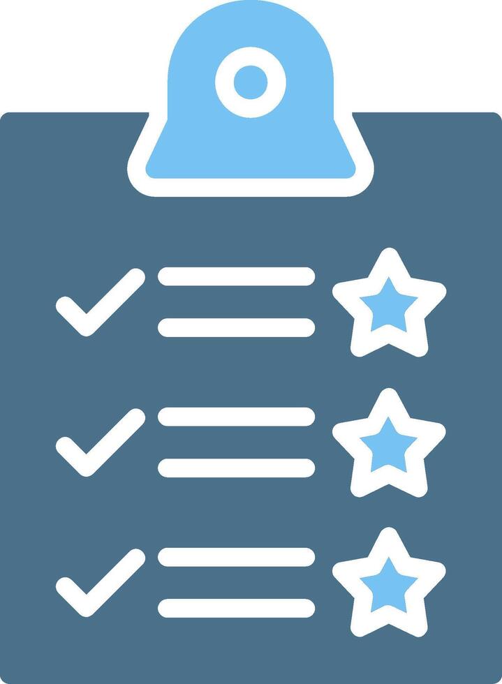 Rating Glyph Two Color Icon Design vector