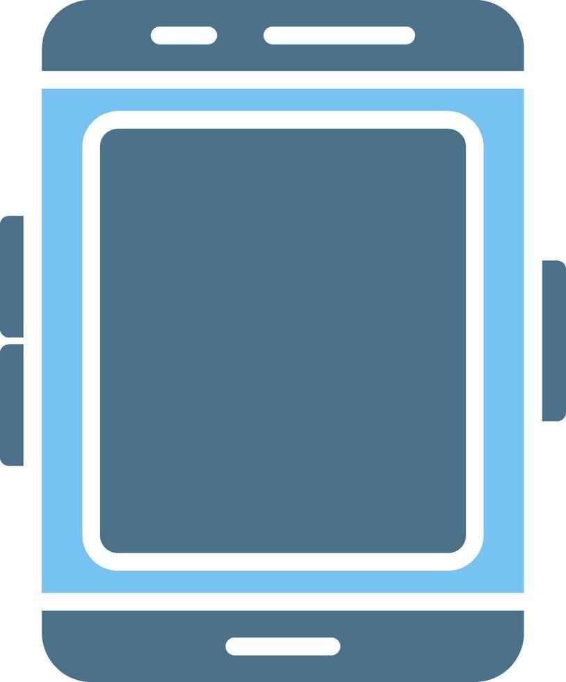 Smartphone Glyph Two Color Icon Design vector