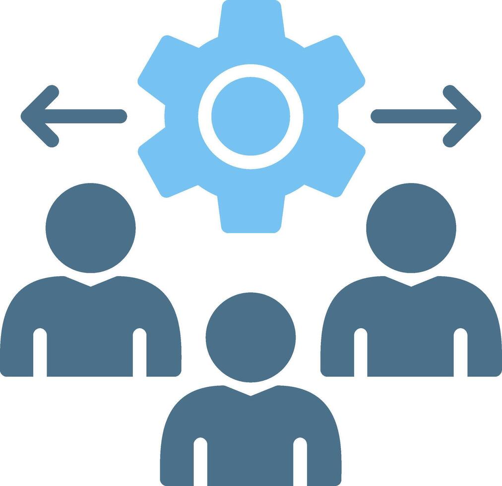 Customer Behavior Glyph Two Color Icon Design vector