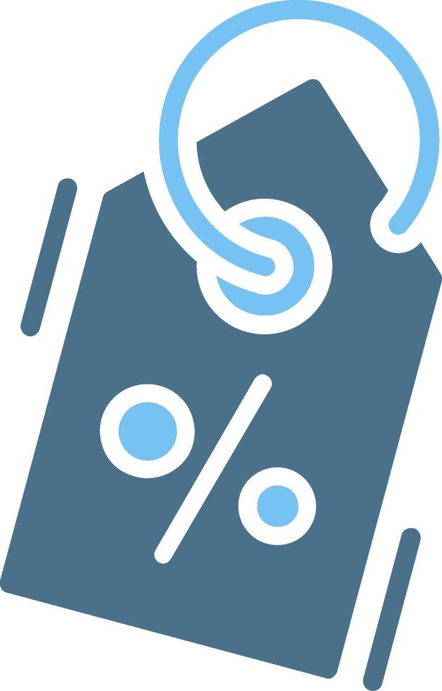 Discount Glyph Two Color Icon Design vector