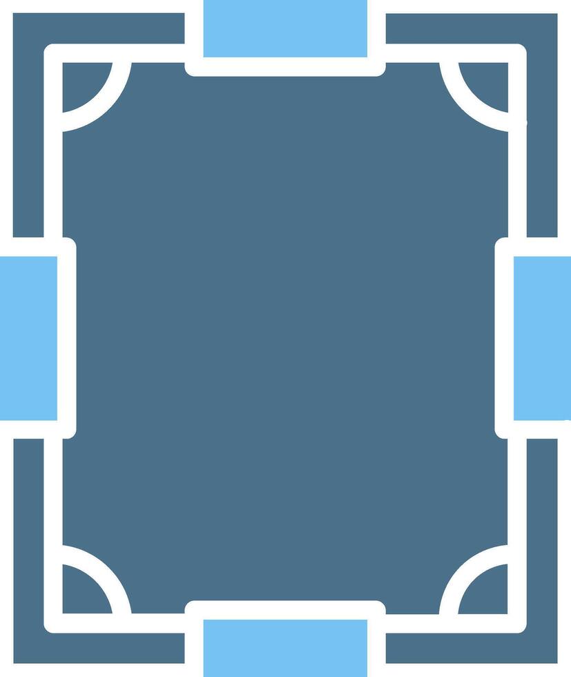 Frame Glyph Two Color Icon Design vector