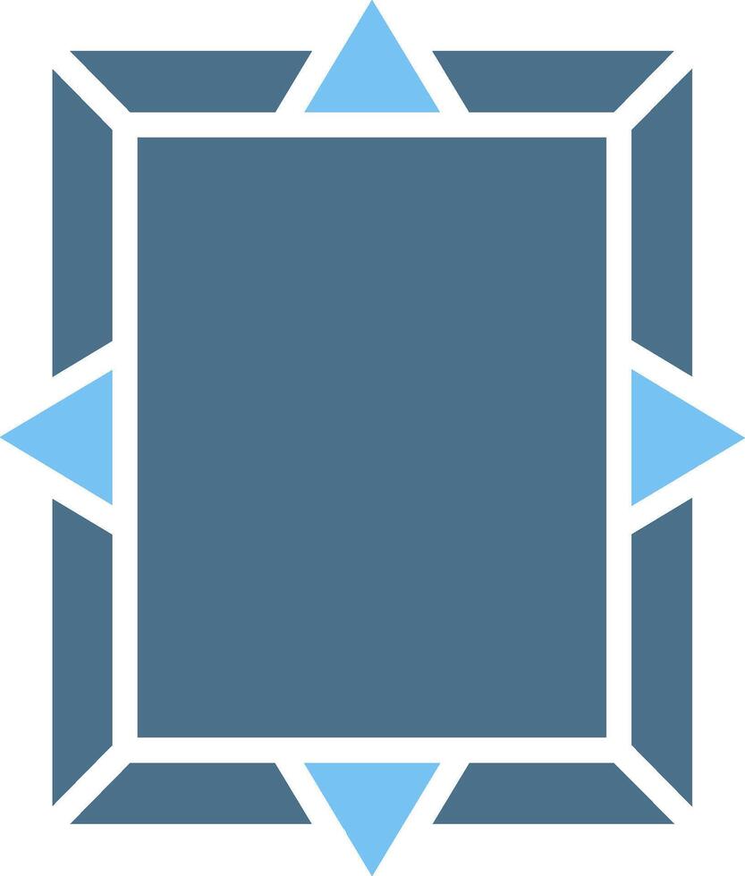 Frame Glyph Two Color Icon Design vector