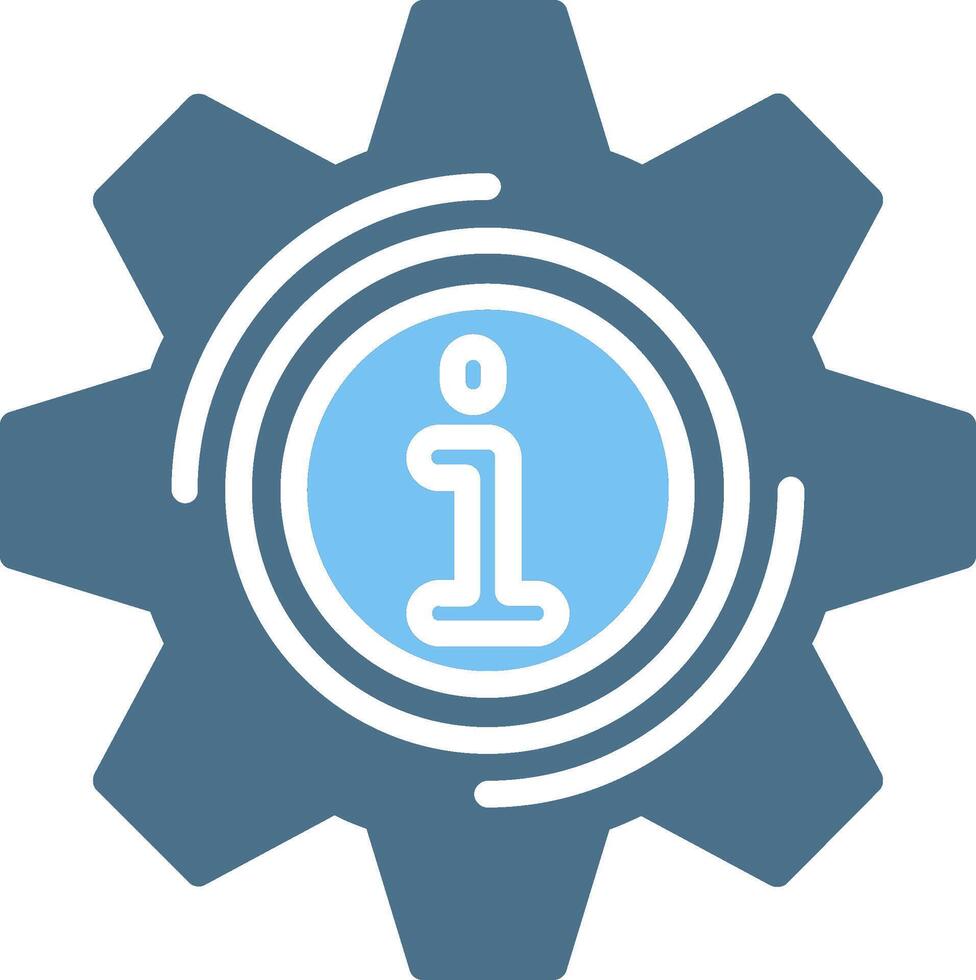 Setting Glyph Two Color Icon Design vector