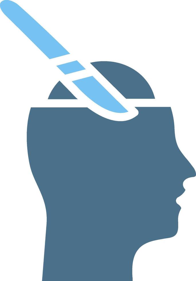 Surgery Glyph Two Color Icon Design vector