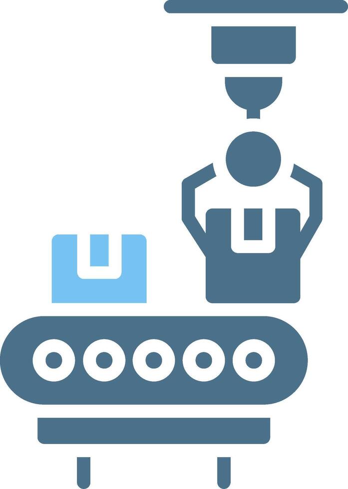 Production Glyph Two Color Icon Design vector