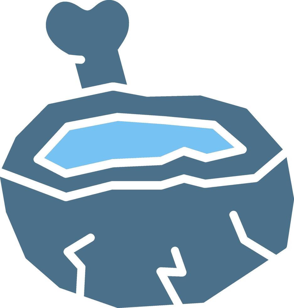 Mortar Glyph Two Color Icon Design vector