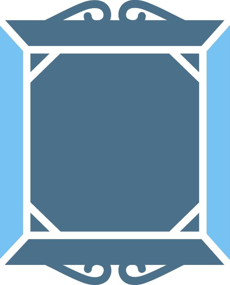 Frame Glyph Two Color Icon Design vector