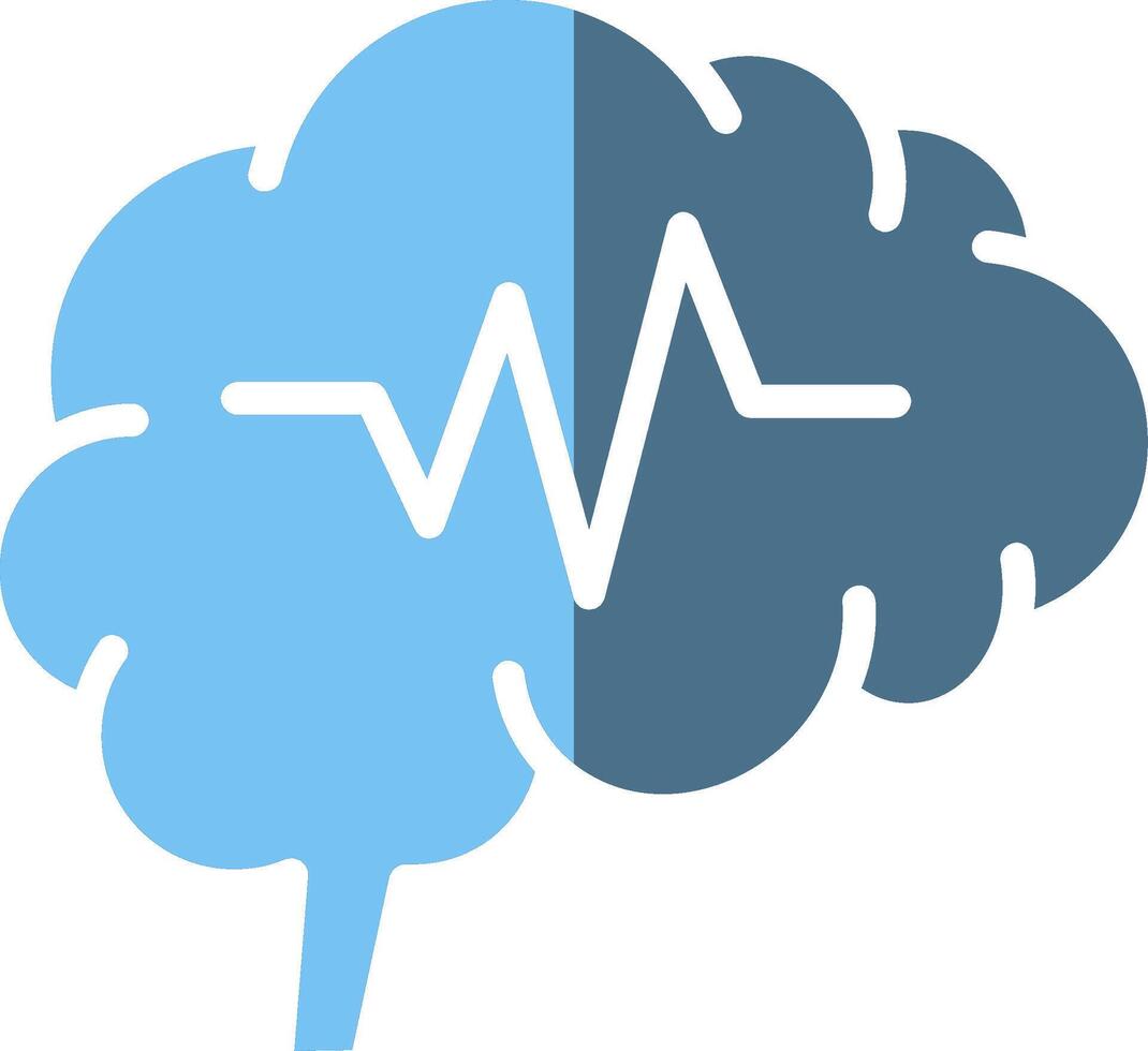 Nervous System Glyph Two Color Icon Design vector