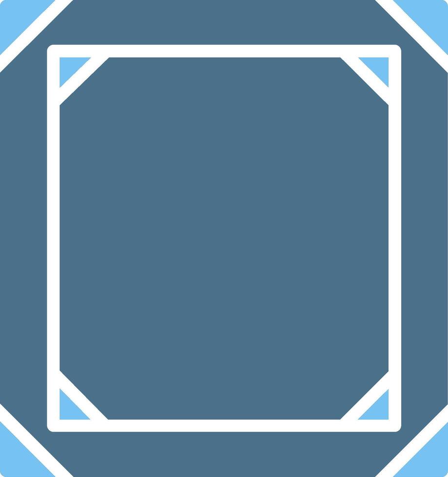 Frame Glyph Two Color Icon Design vector