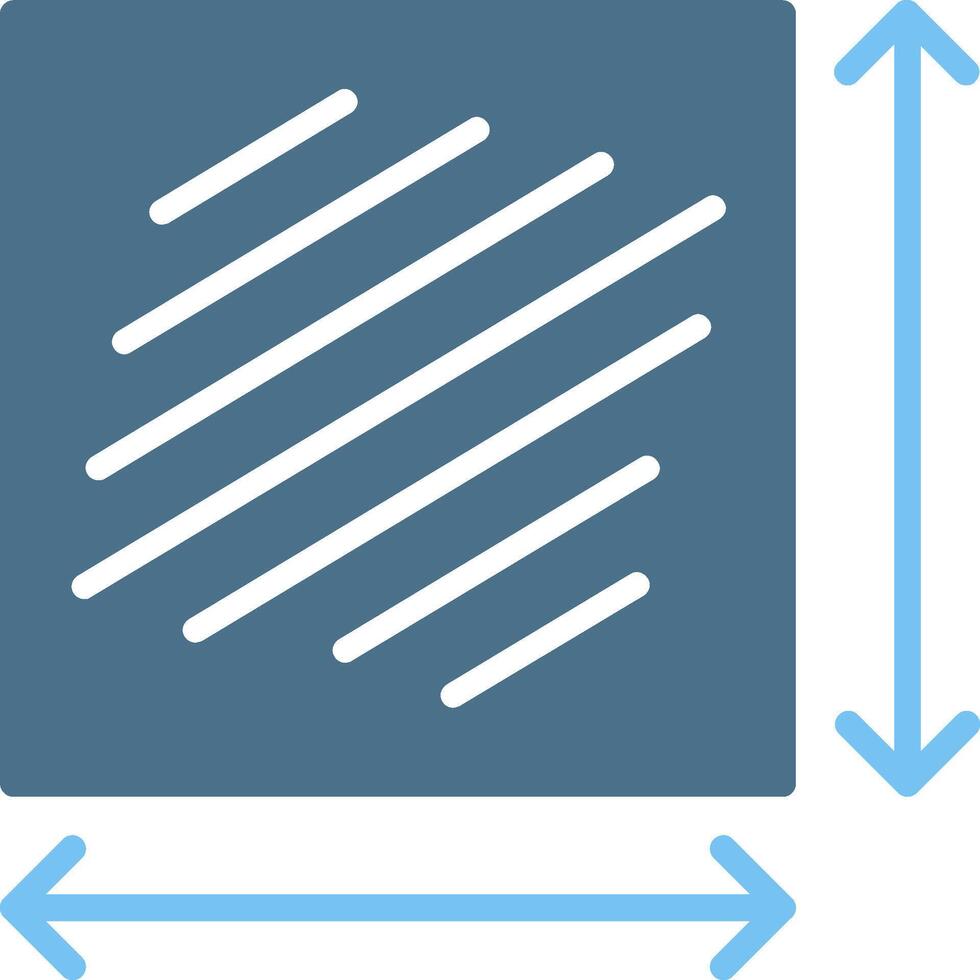 Lenght Glyph Two Color Icon Design vector