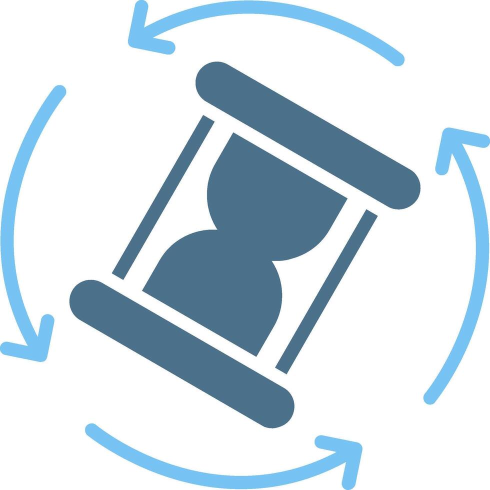 Process Glyph Two Color Icon Design vector