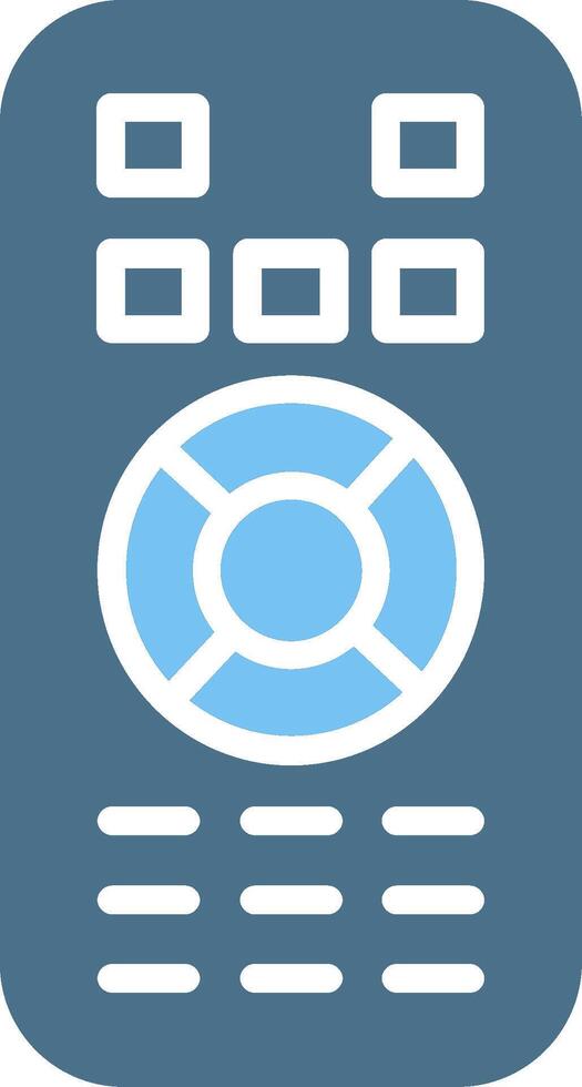 Remote Control Glyph Two Color Icon Design vector