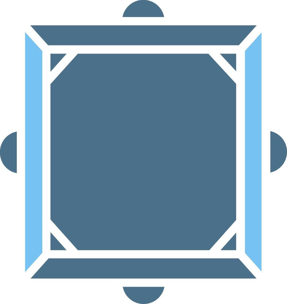 Frame Glyph Two Color Icon Design vector