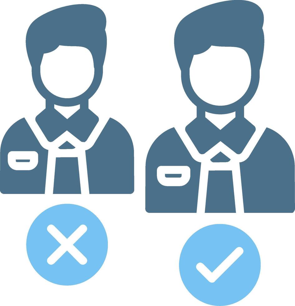 Selection Glyph Two Color Icon Design vector