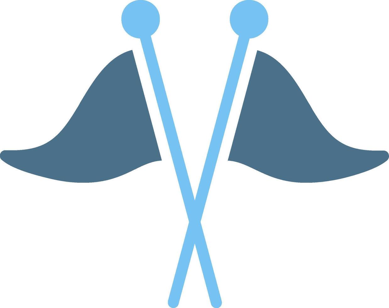 Flags Glyph Two Color Icon Design vector