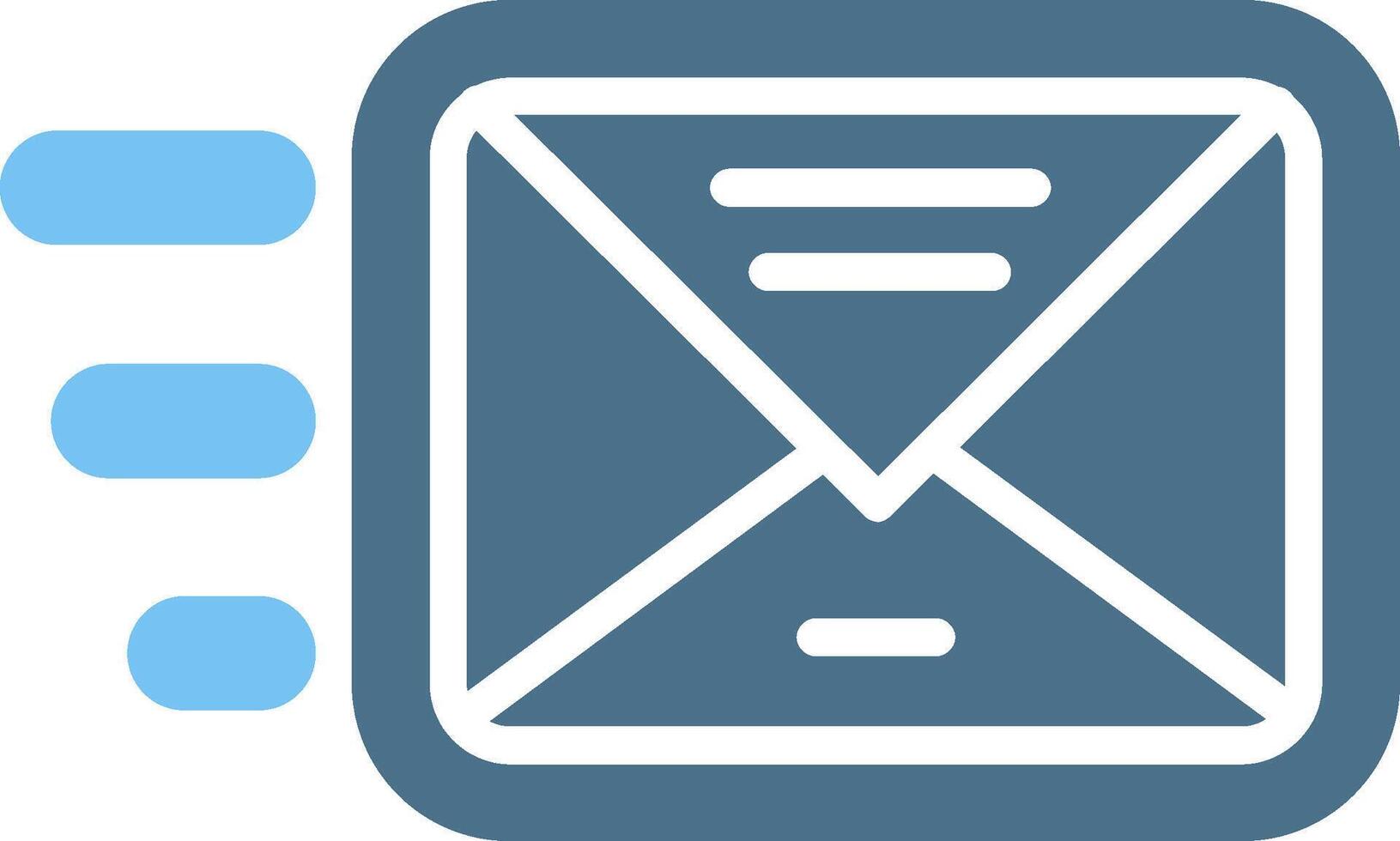 Mail Glyph Two Color Icon Design vector