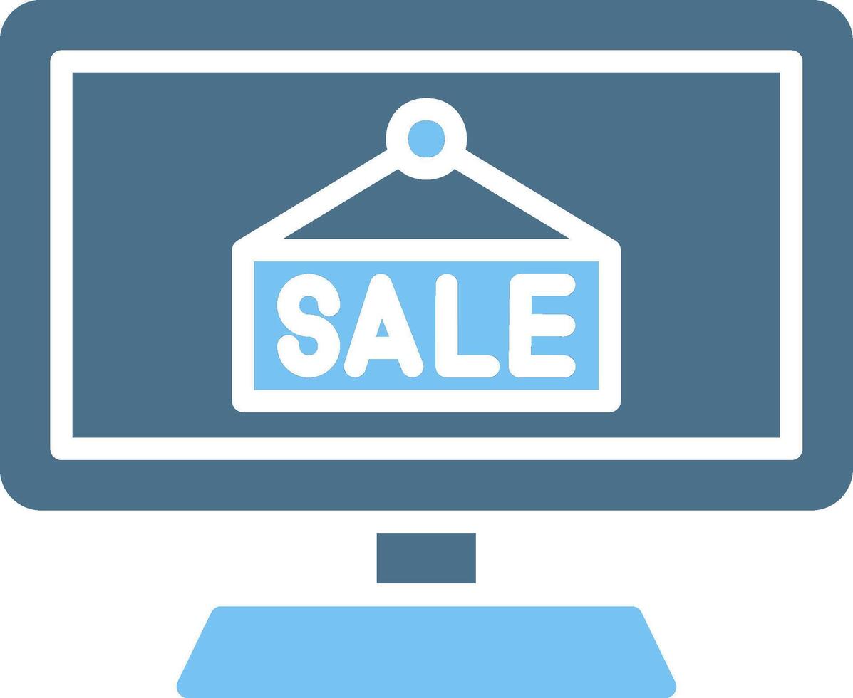 OnGlyph Two Color Sale Glyph Two Color Icon Design vector