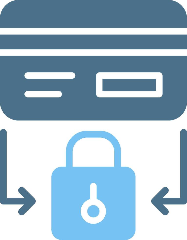 Security Glyph Two Color Icon Design vector