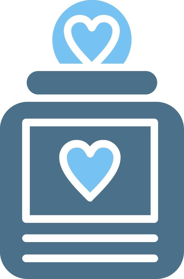 Charity Glyph Two Color Icon Design vector