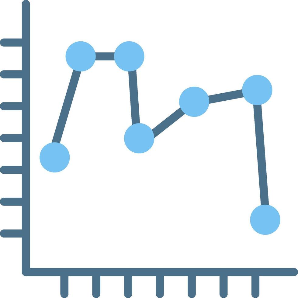 Glyph Two Color Graph Glyph Two Color Icon Design vector