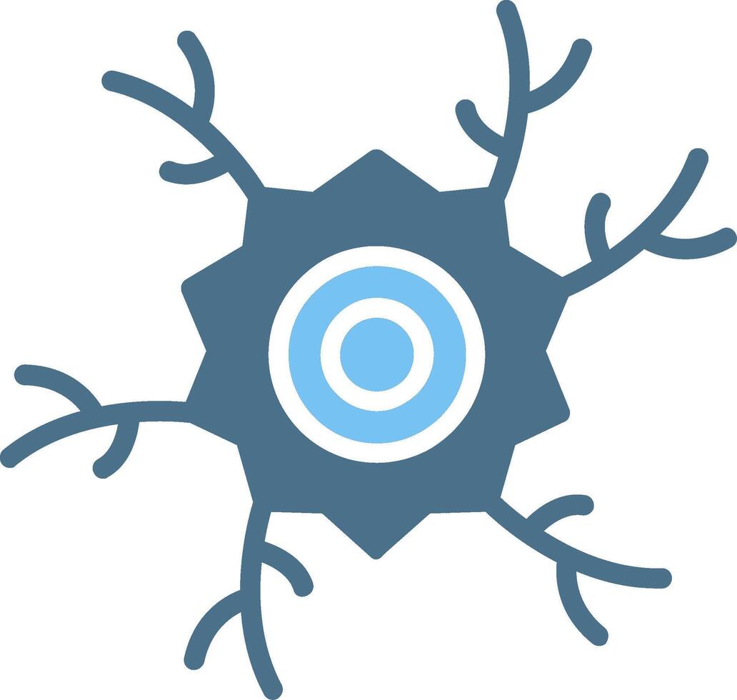 Nerves Glyph Two Color Icon Design vector