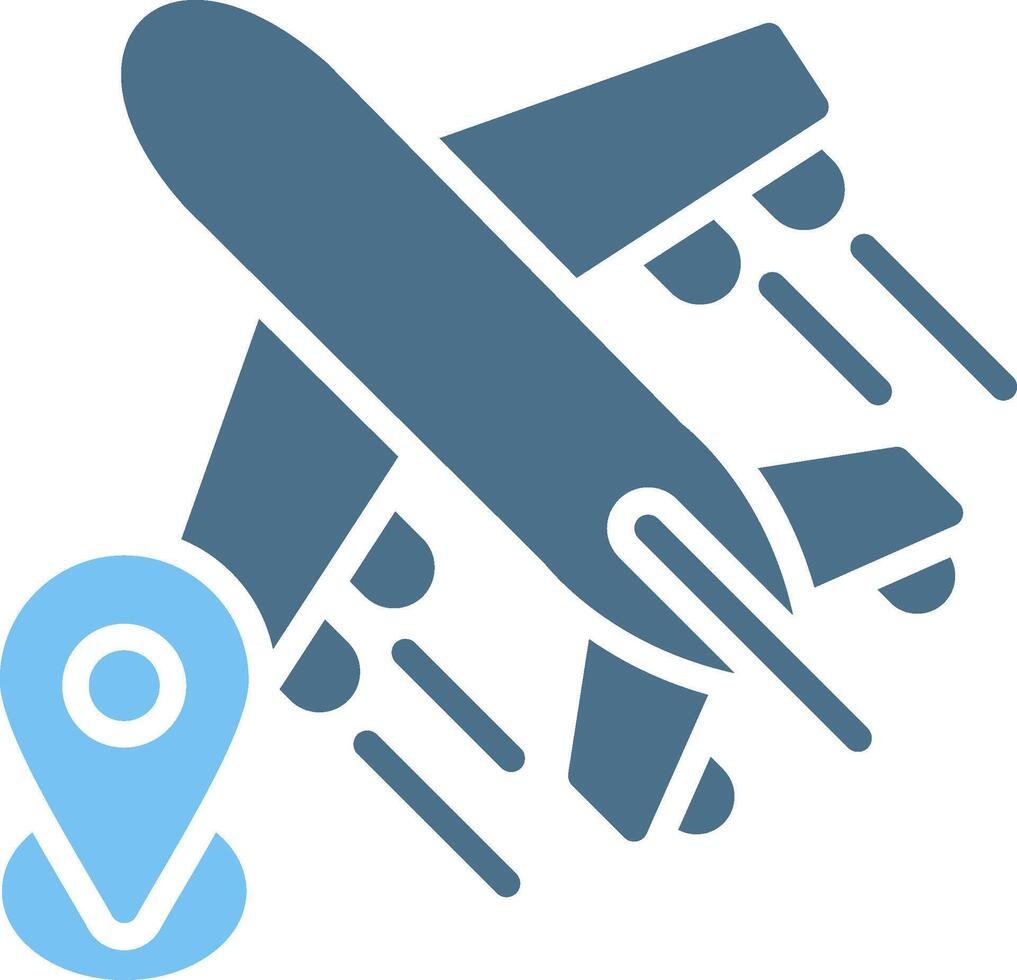 Tracker Glyph Two Color Icon Design vector