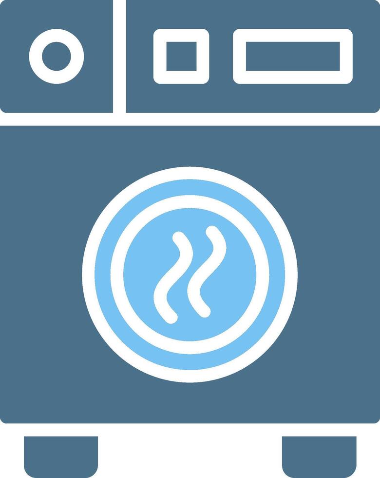 Dryer Glyph Two Color Icon Design vector
