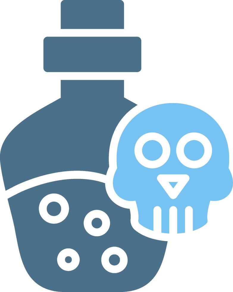 Bottle Glyph Two Color Icon Design vector